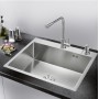Комплект мойка для кухни корзина и дозатор РМС MR-6050 Серый