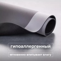 Коврик для ванной Быстросохнущий Серый РМС К-03С-50х80
