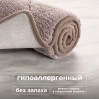 Коврик для ванной из микрофибры Бежевый РМС К-05БЖ-60х100
