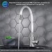 Смеситель для кухни РМС SUS124W-016F с гибким изливом Белый