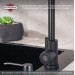 Смеситель для кухни РМС SUS124BLK-017F из нержавеющей стали черного цвета